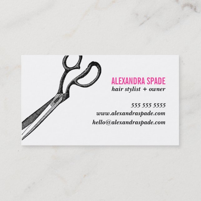The New Cool Business Card - Customisable in Pink (Back)