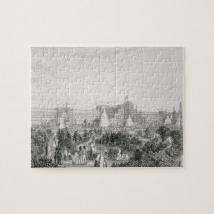 The New Crystal Palace at Sydenham, engraved by La Jigsaw Puzzle