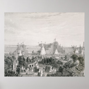 The New Crystal Palace at Sydenham, engraved by La Poster