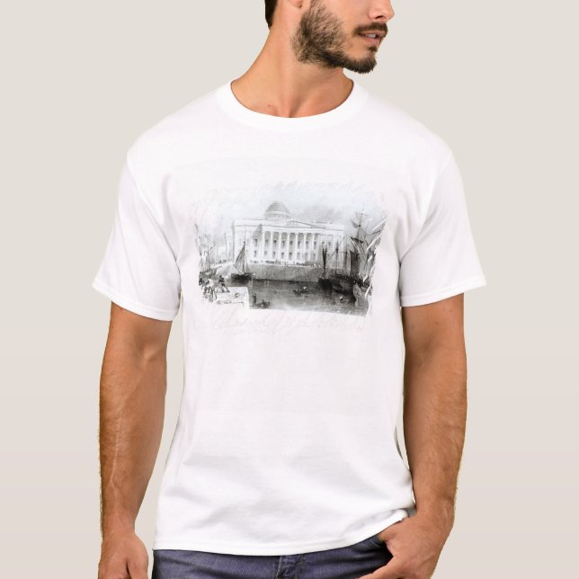 The New Custom House, Liverpool, c.1830 T-Shirt (Front)