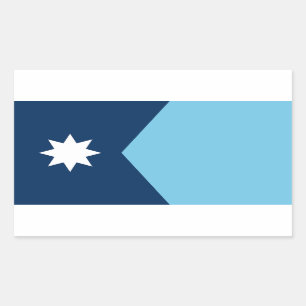 The new Flag of Minnesota State (2023 redesign) Rectangular Sticker