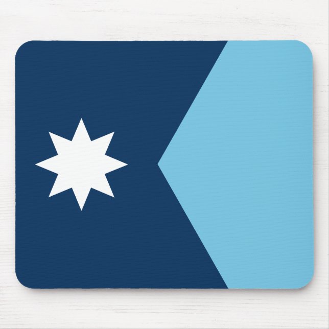 The new Flag of Minnesota State Mouse Mat (Front)