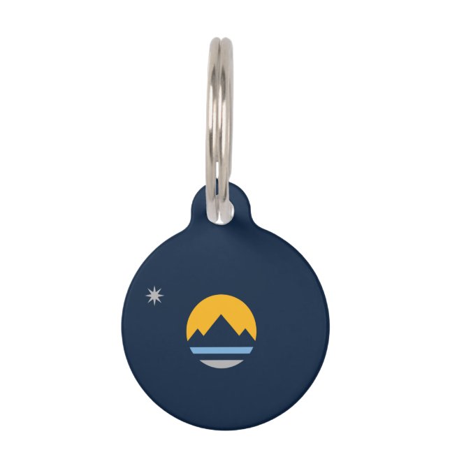 The New Flag of Reno, Nevada Pet Tag (Front)