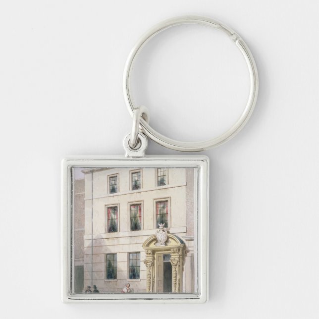 The New Front of Painter Stainers Hall, 1850 Key Ring (Front)