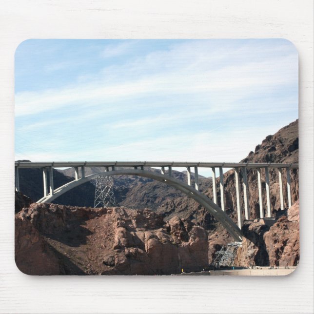 The New Hoover Dam Bypass Bridge Mouse Mat (Front)