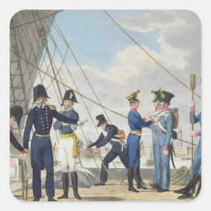 The new Imperial Royal Austrian Navy after the Nap Square Sticker