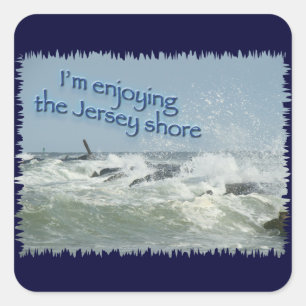 The New Jersey Shore Square Sticker