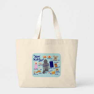 The New Jet Set Fun Travel Times Humour Large Tote Bag
