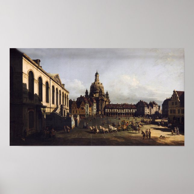 The New Market in Dresden - Canaletto - Bellotto Poster (Front)