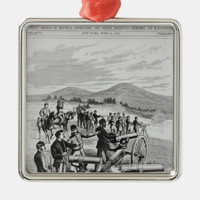 The new model Gatling Gun Metal Tree Decoration (Front)