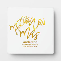 The New Mr and Mrs (add name, date, venue) Gold