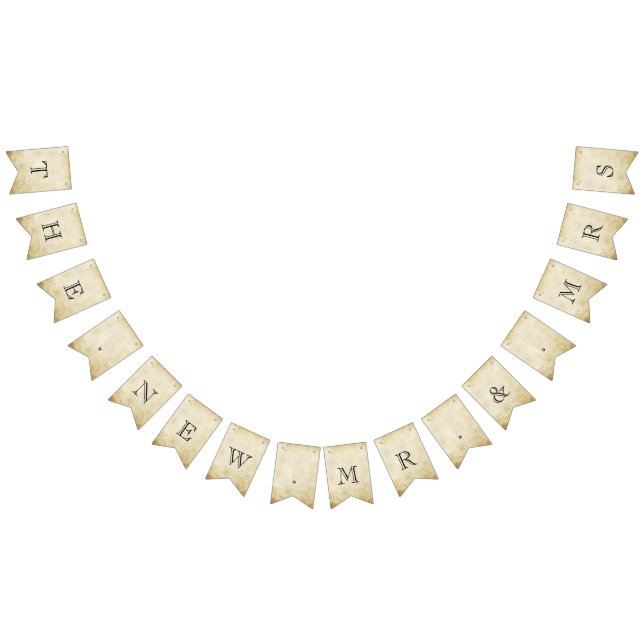 The New Mr. & Mrs. Vintage Wedding Bunting (All)