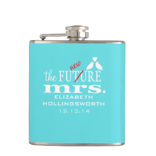 The New Mrs.-Brides Hip Flask