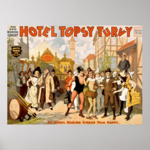 The New Musical Comedy, Hotel Topsy Turvy Poster