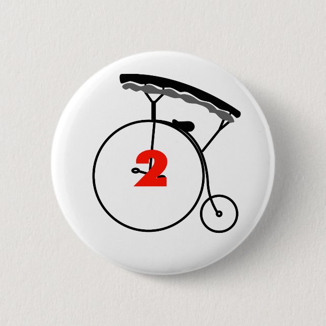 The New Number 2 6 Cm Round Badge (Front)