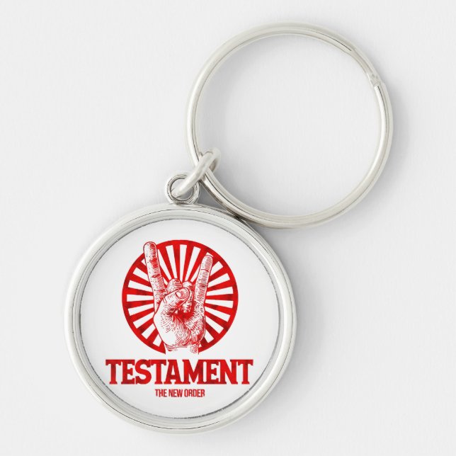 The New Order Testament  Key Ring (Front)