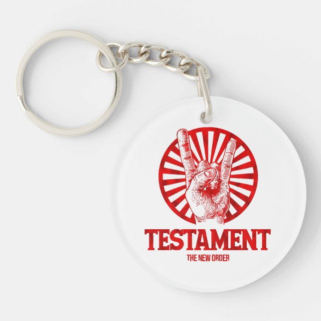 The New Order Testament  Key Ring (Front)