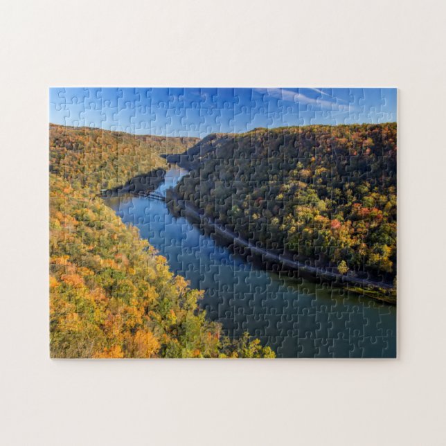 The New River Gorge At Hawks Nest State Park Jigsaw Puzzle (Horizontal)