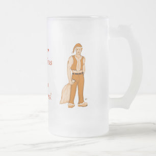 The new Santa Claus - Merry Christmas! Frosted Glass Beer Mug