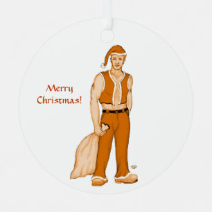 The new Santa Claus - Merry Christmas! Metal Tree Decoration