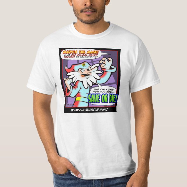 The new Save or Die T-shirt White only (Front)