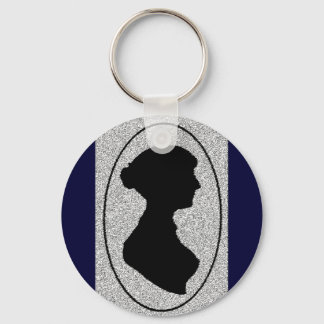 The New silhouette Of Jane Austen Key Ring