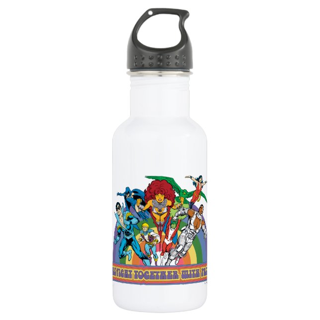 The New Teen Titans - We Fight Together With Pride 532 Ml Water Bottle (Front)