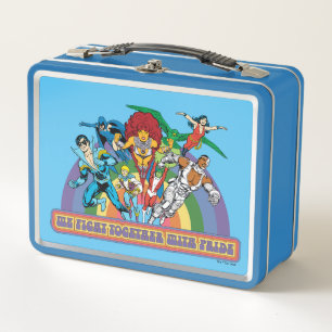 The New Teen Titans - We Fight Together With Pride Metal Lunch Box