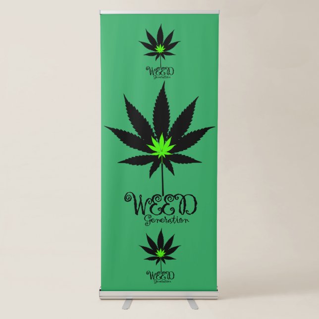 The New Weed Generation Retractable Banner (Front)