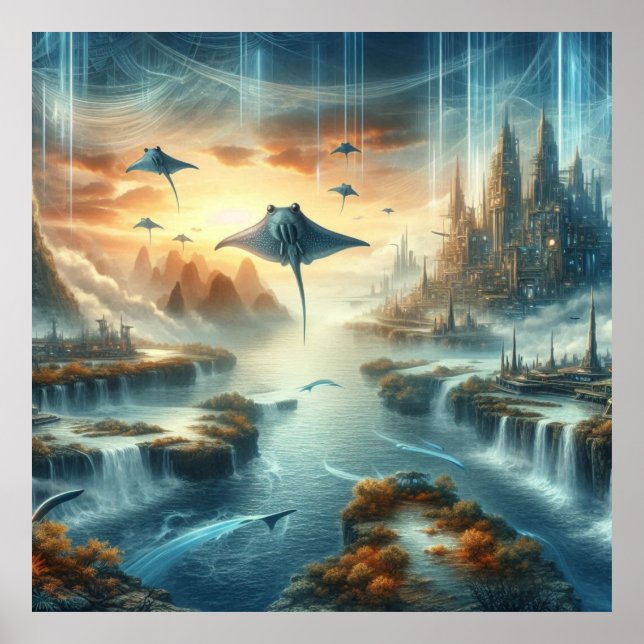 The New World Fantasy Art Poster (Front)