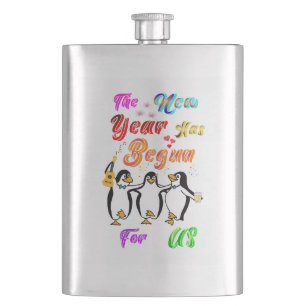 The New Year Has Begun For Us Hip Flask