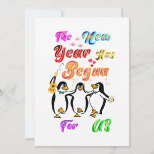 The New Year Has Begun For Us Holiday Card
