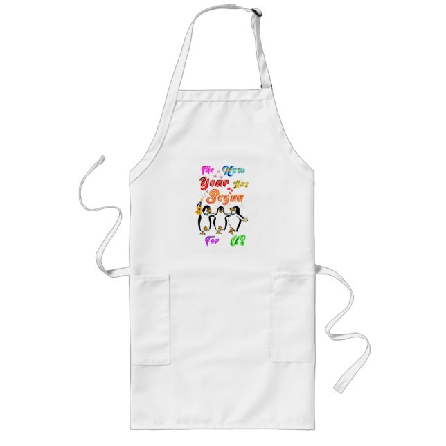 The New Year Has Begun For Us Long Apron (Front)