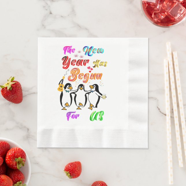 The New Year Has Begun For Us Napkin (Insitu)