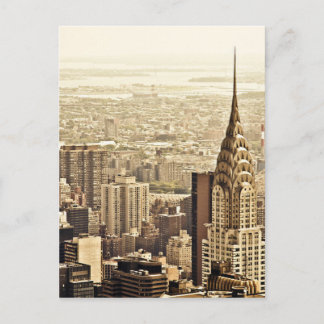 The New York City Skyline & the Chrysler Building Postcard