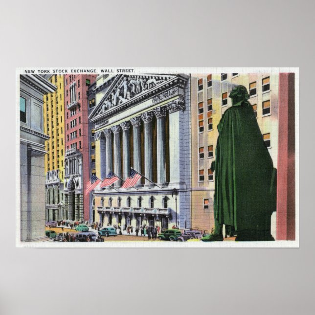 The New York Stock Exchange Bldg Poster (Front)