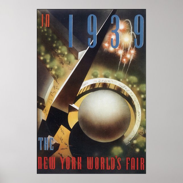 The New York World's Fair 1939 Poster (Front)