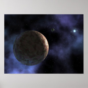 The newly discovered planet-like object poster