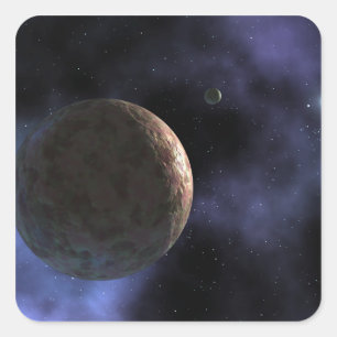 The newly discovered planet-like object square sticker