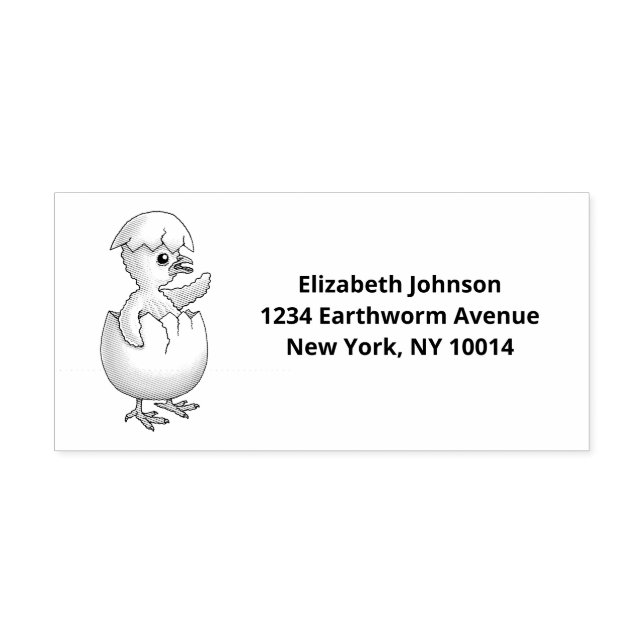 The Newly Hatched Easter Chick Rubber Stamp (Imprint)