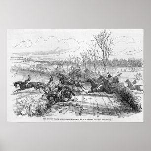 The Newport Pagnel Steeple Chase Poster