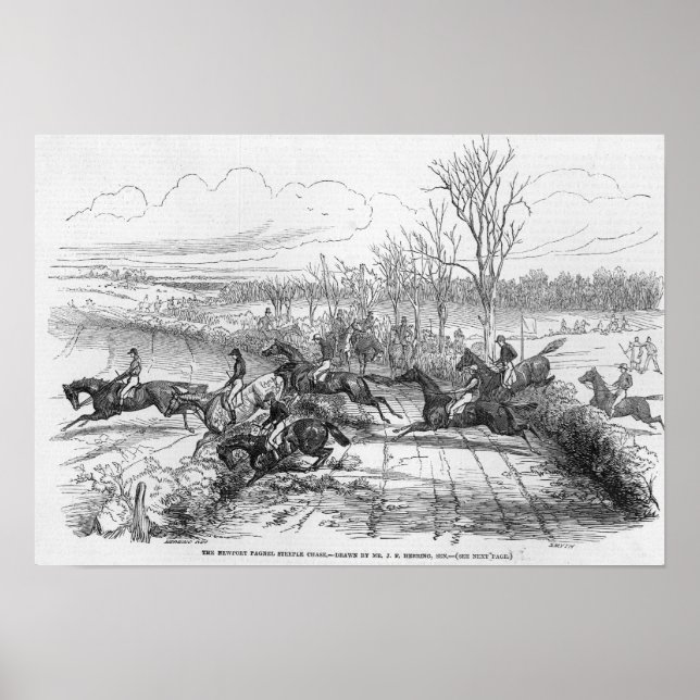 The Newport Pagnel Steeple Chase Poster (Front)