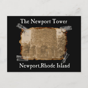 the newport tower postcard