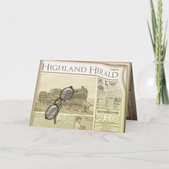 The Newspaper Greetings and Note Cards (Front)