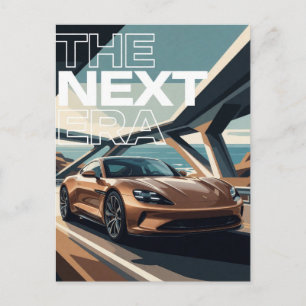 The Next Era Modern Futuristic Sports Car Postcard