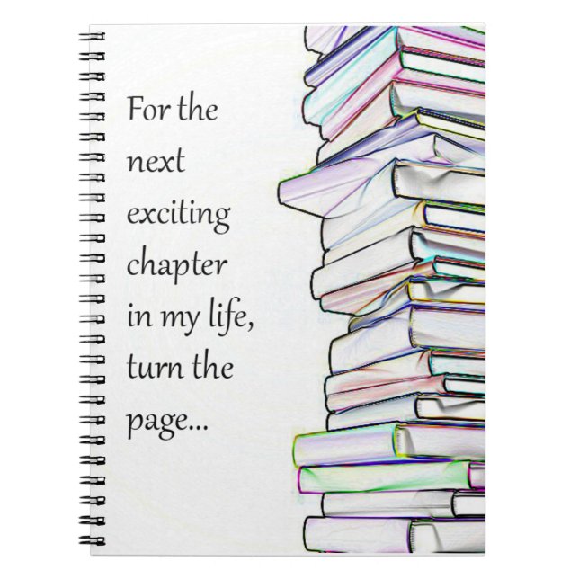 The Next Exciting Chapter Notepad Notebook (Front)