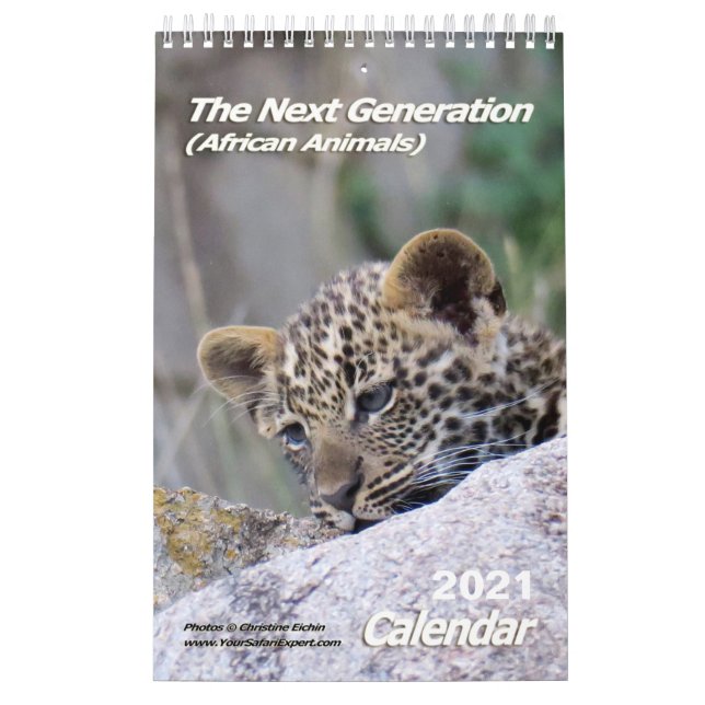 The Next Generation African Animals (Single Page) Calendar (Cover)