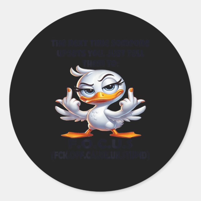 The Next Time Someone Ets You Just Tell Them To F. Classic Round Sticker (Front)