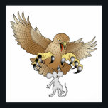 The Next to the Last Act of Defiance (no text) Poster<br><div class="desc">A hawk swoops down on a tiny mouse with sharp talons ready to grab the helpless creature,  but the defiant mouse has a surprise in store.</div>