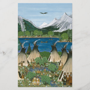 The Nez Perce ~ Wallowa Lake Stationery